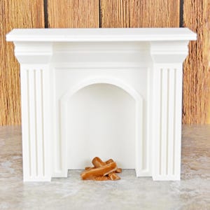 1 6 Scale Fireplace, Dollhouse Miniature Fireplace, Modern Fireplace, Brick Fireplace, Stone Fireplace, Fireplace for Christmas Decor