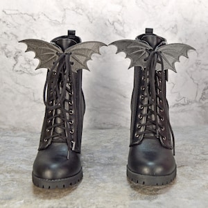 Bat Shoe Wings, Bat Wings for Shoes, Bat Wings for Boots, Goth Shoe Accessories, Goth Accessories for Women, Bat Wings Costume