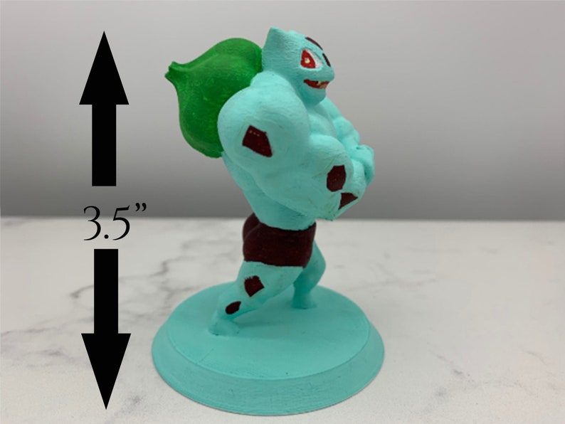 Buff Bulbasaur Pokemon model amiibo figure bulbasaur Etsy