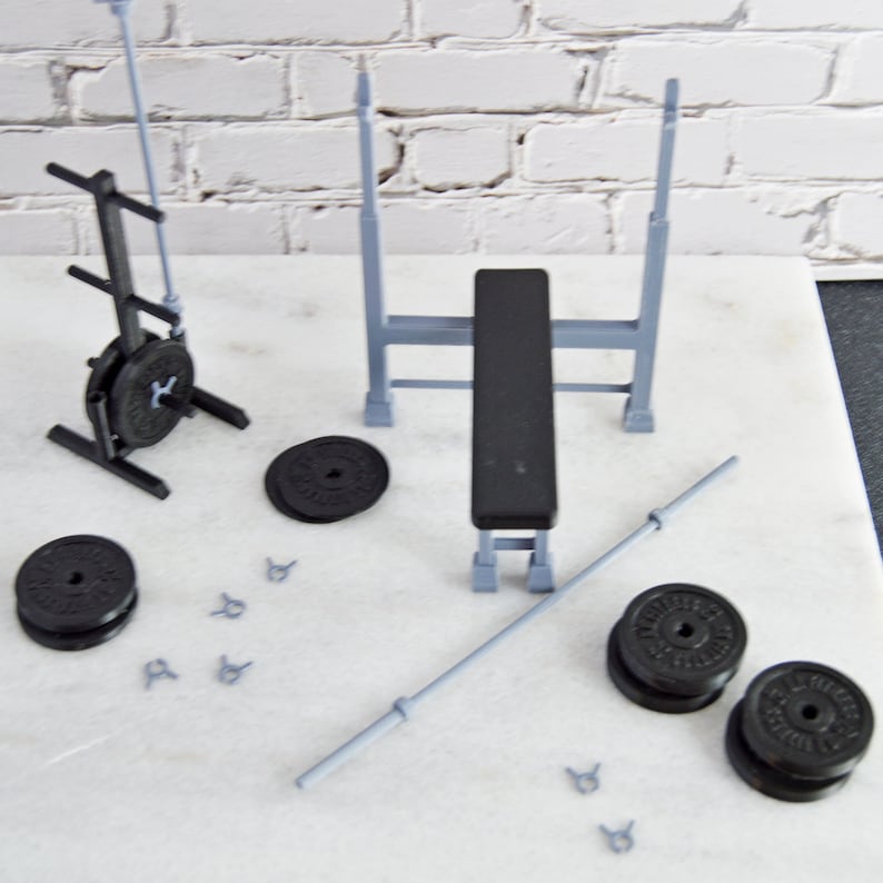 1 12 Scale Dollhouse Gym Equipment Miniature Exercise Etsy