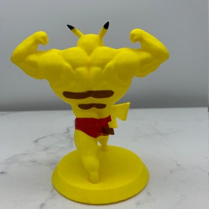 muscle pikachu figure