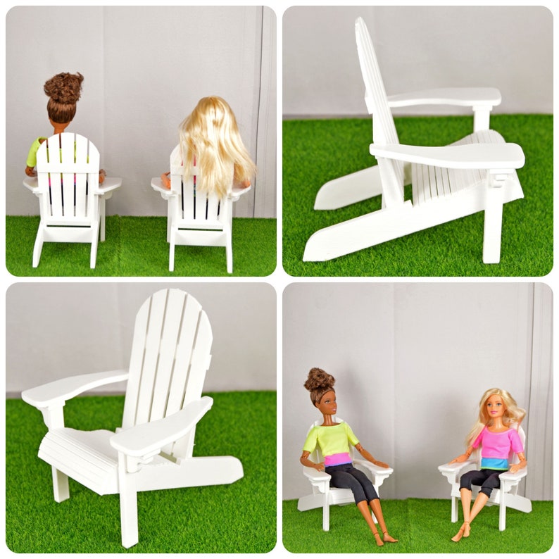 Adirondack Chair for Dollhouse Outdoor Furniture Miniature Etsy