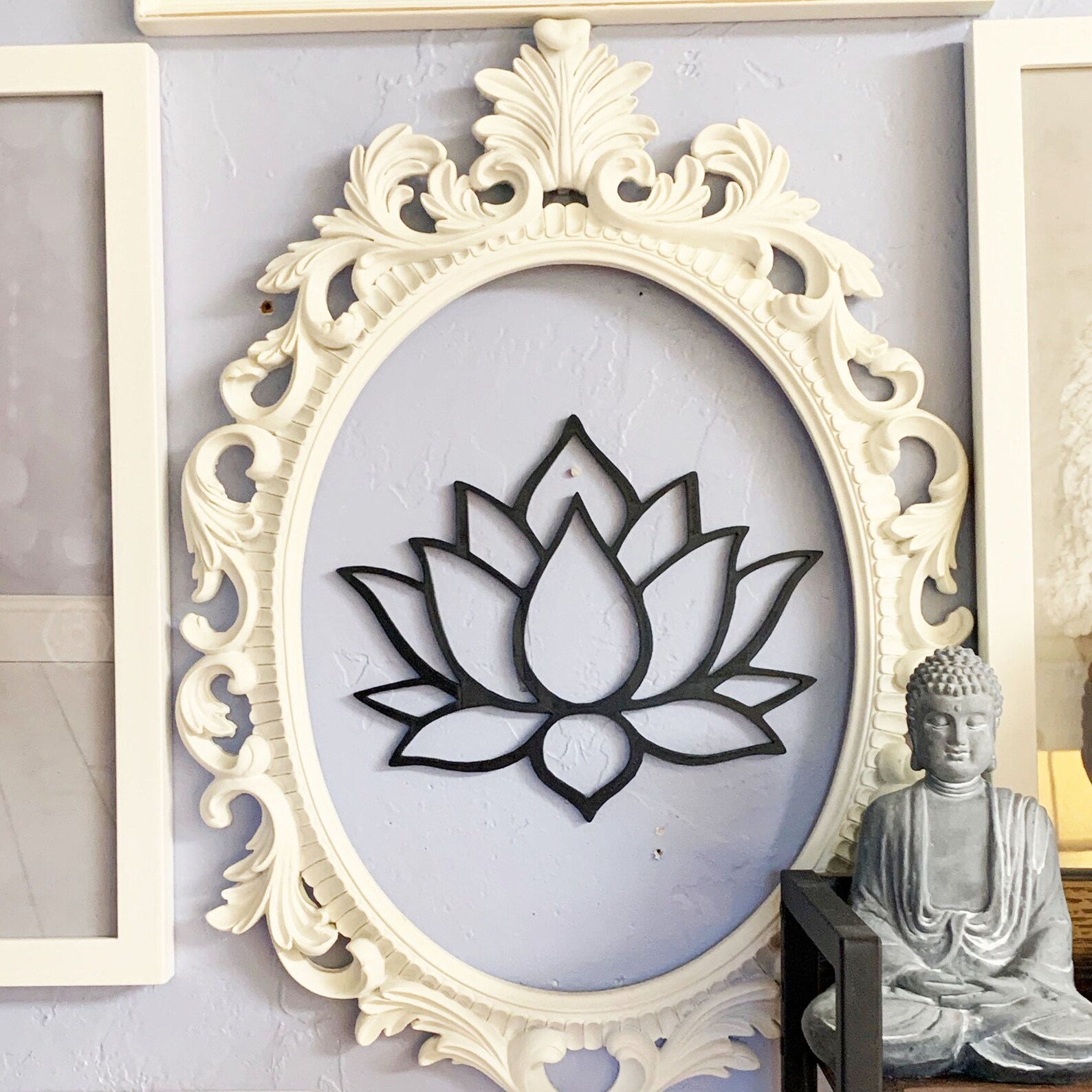 Lotus Flower Wall Art Spiritual Wall Art Decor Zen Bedroom - Etsy