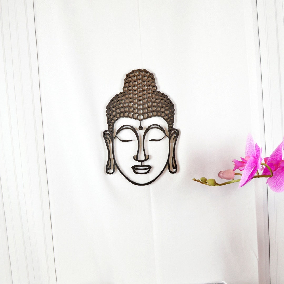 Buddha Face Wall Hanging Spiritual Wall Art for Women photo image
