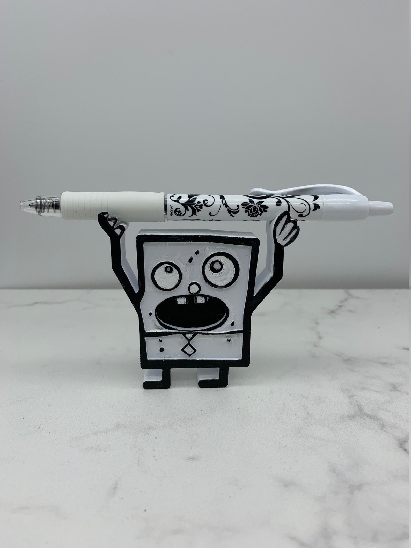 DoodleBob pencil holder 3d printed pencil holder spongebob | Etsy