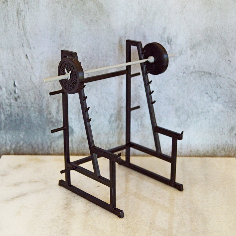 1/12 Scale Squat Rack, Miniature Gym Equipment, Dollhouse Gym ...