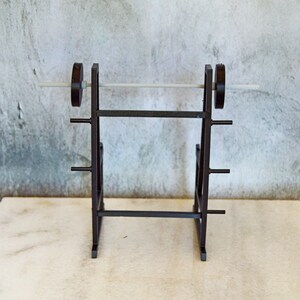 1/12 Scale Squat Rack, Miniature Gym Equipment, Dollhouse Gym ...
