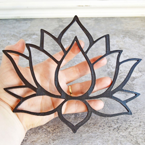 Lotus Flower Wall Art, Spiritual Wall Art Decor, Zen Bedroom Decor, Yoga Wall Art, Buddhist Wall Art, Meditation Room Decor, Buddhist Decor