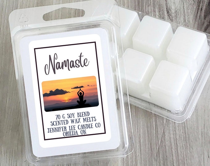 Namaste 70 g | Soy Blend | Wax Melt Clamshell | Cottage Core | Traditional Clamshell Wax Melt | 2.5 Oz