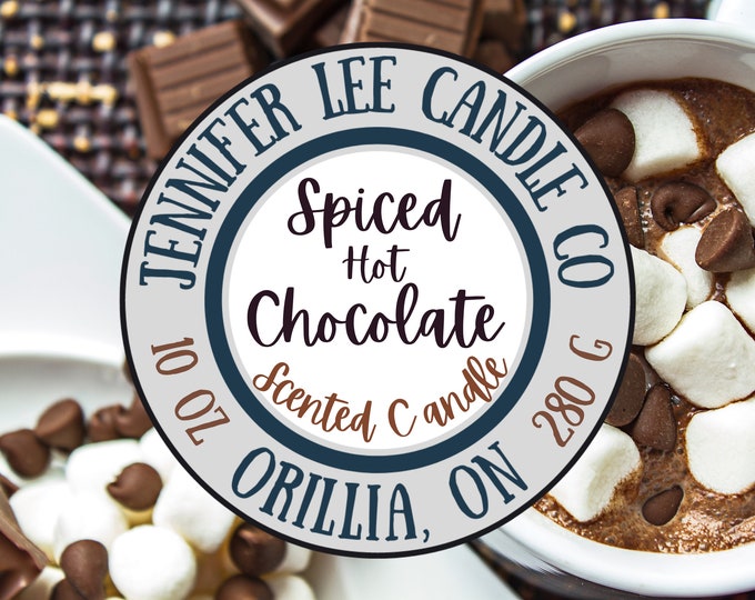 Spiced Hot Chocolate | Soy Blend Scented Wooden Wick Copper Top Mason Jelly Jar Candle | 280 g