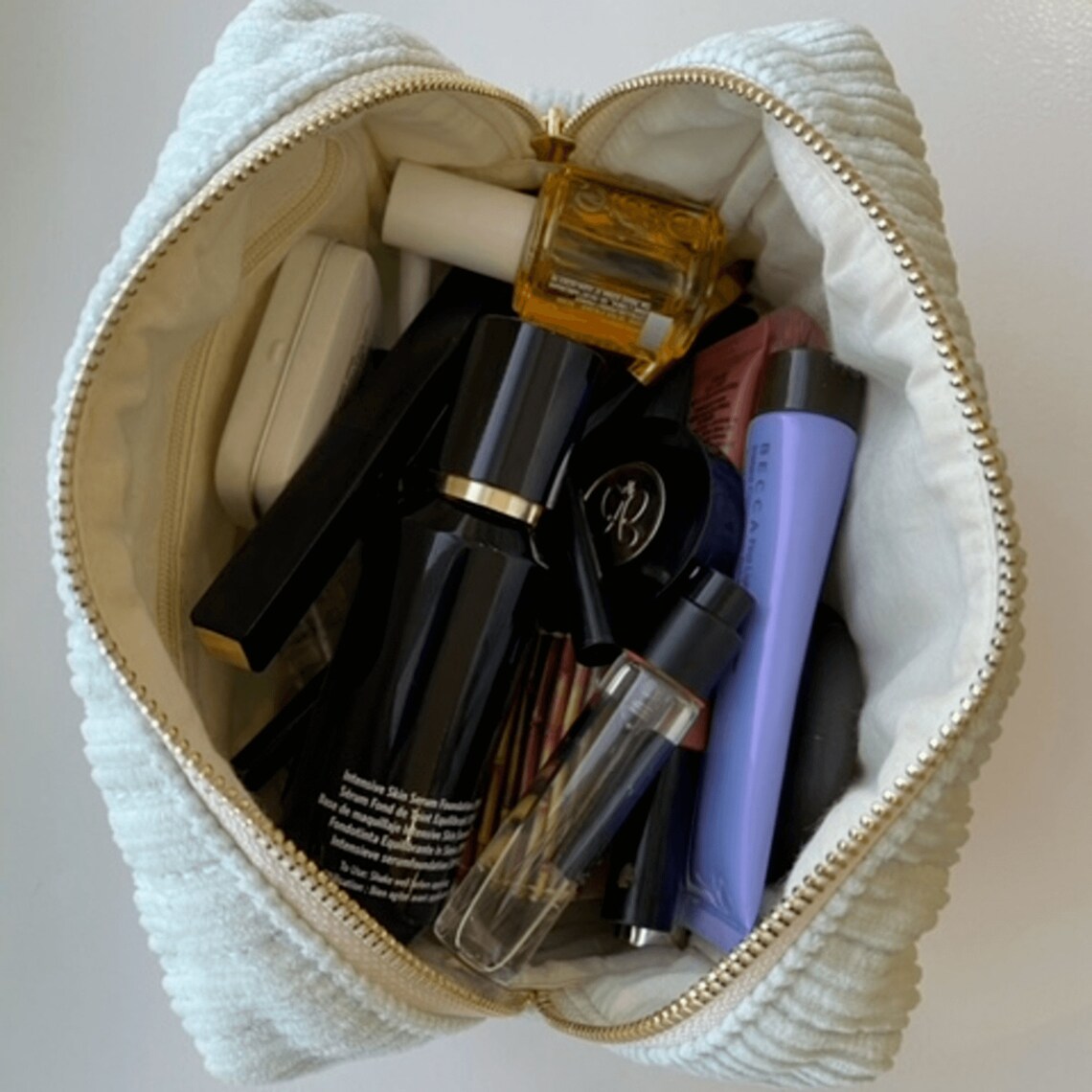 Corduroy Makeup bag Mint Green Cosmetic Bag Toiletry Bag Etsy