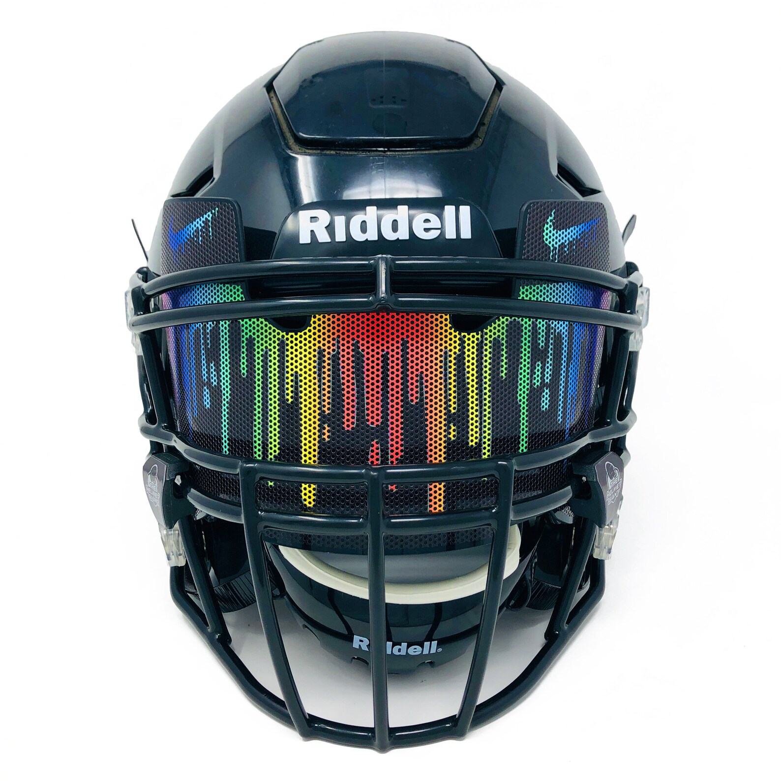 Color Run Drip Football Helmet Visor Skin Nike Under Etsy