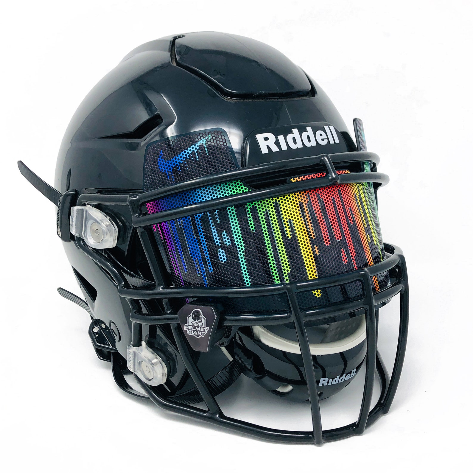 Color Run Drip Football Helmet Visor Skin Nike Under Etsy