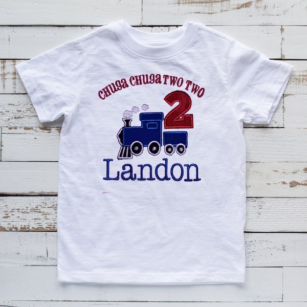 Chugga Chugga Two Two, Toddler Birthday T-shirt