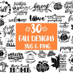 Fall bundle svg, Autumn svg, Thanksgiving svg, Hello fall svg, Pumpkin svg, Fall shirt svg, fall sign Bundle svg png, Cricut svg, Fall svg