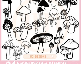 Mushroom SVG bundle, Mushroom SVG, Fungus Svg, Fungi svg, Mushroom Clipart SVG, Doodle Mushroom Svg, Hand drawn mushroom svg, Fungi svg png