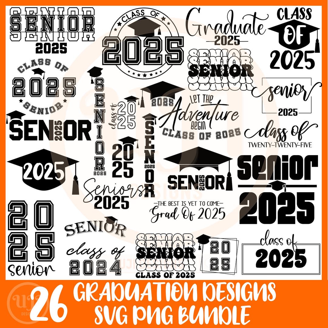 Senior 2025 SVG Bundle for Cricut, Class of 2025 SVG, Graduation Svg ...