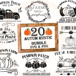 Rustic fall svg bundle, Farmhouse fall svg, Pumpkin patch svg, Autumn Fall SVG, Welcome fall sign svg, Fall Bundle svg, Farmers Market svg