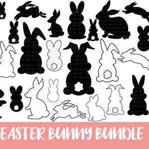Rabbit SVG Bundle, Rabbit Svg, Rabbit Png Bundle, Rabbit Svg, Rabbit Clipart, Bunny svg, Rabbit Cut Files For Cricut, Farm Animal svg