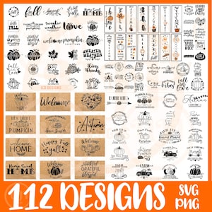 Ultimatives Herbst-SVG-Bundle für Cricut, Herbst-Svg-Dateien, Herbstrundes Zeichen Svg, Veranda-Zeichen Svg, Halloween Svg, SVG-Dateipaket, PNG-Designs