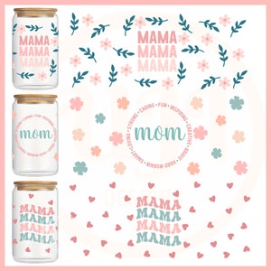 Mom Glass Can SVG Bundle, Mama Glass Can Wrap Svg, Libbey 16oz Can Svg ...