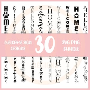 Porch Sign SVG Bundle, Vertical Welcome Sign SVG, Farmhouse Porch SVG, Hello svg, Welcome svg, Cricut Files, Commercial Use, Svg Png Bundle