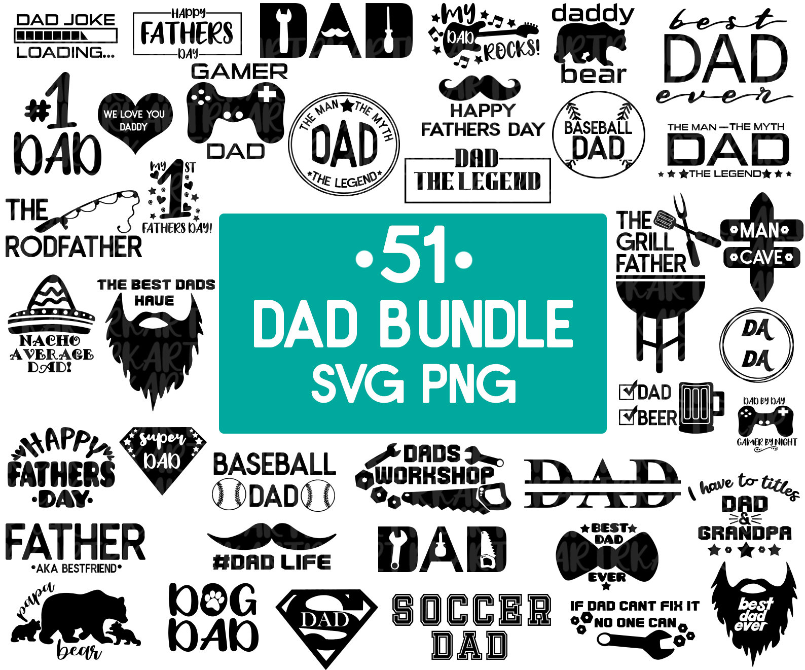 Fathers Day Bundle Svg Dad Svg Bundle Dad Shirt Svg Dad - Etsy