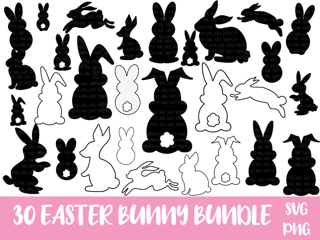 Easter Bunny SVG Bundle, Easter Bundle Svg, Easter Bunny SVG, Rabbit ...