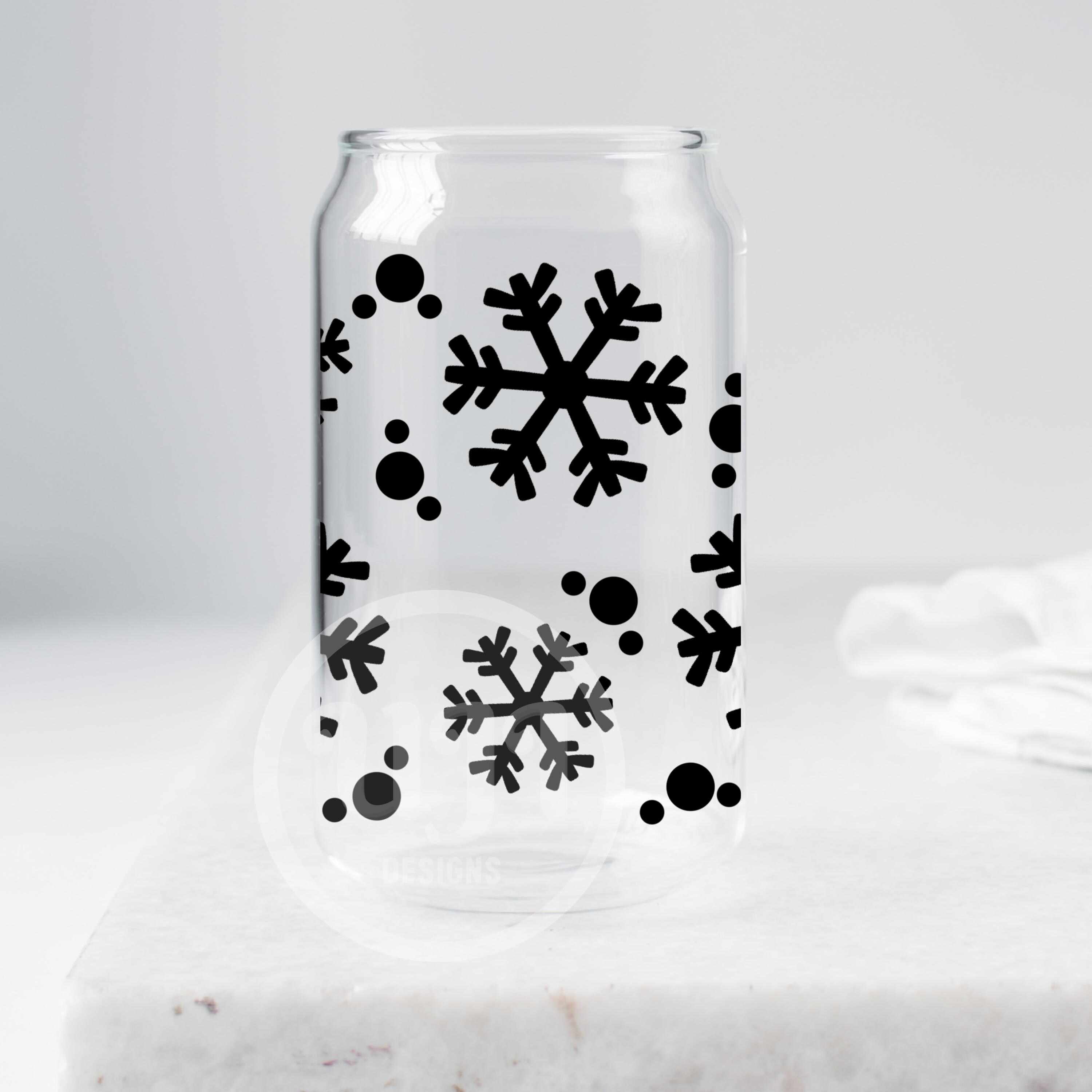 Can Glass Wrap Bundle SVG, 16oz Libbey Can Glass, Christmas Can Glass ...