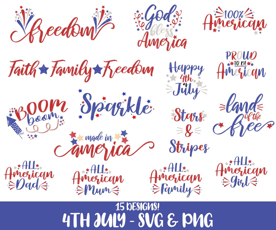 4th of July SVG Bundle, America SVG Bundle, Independence Day Svg ...