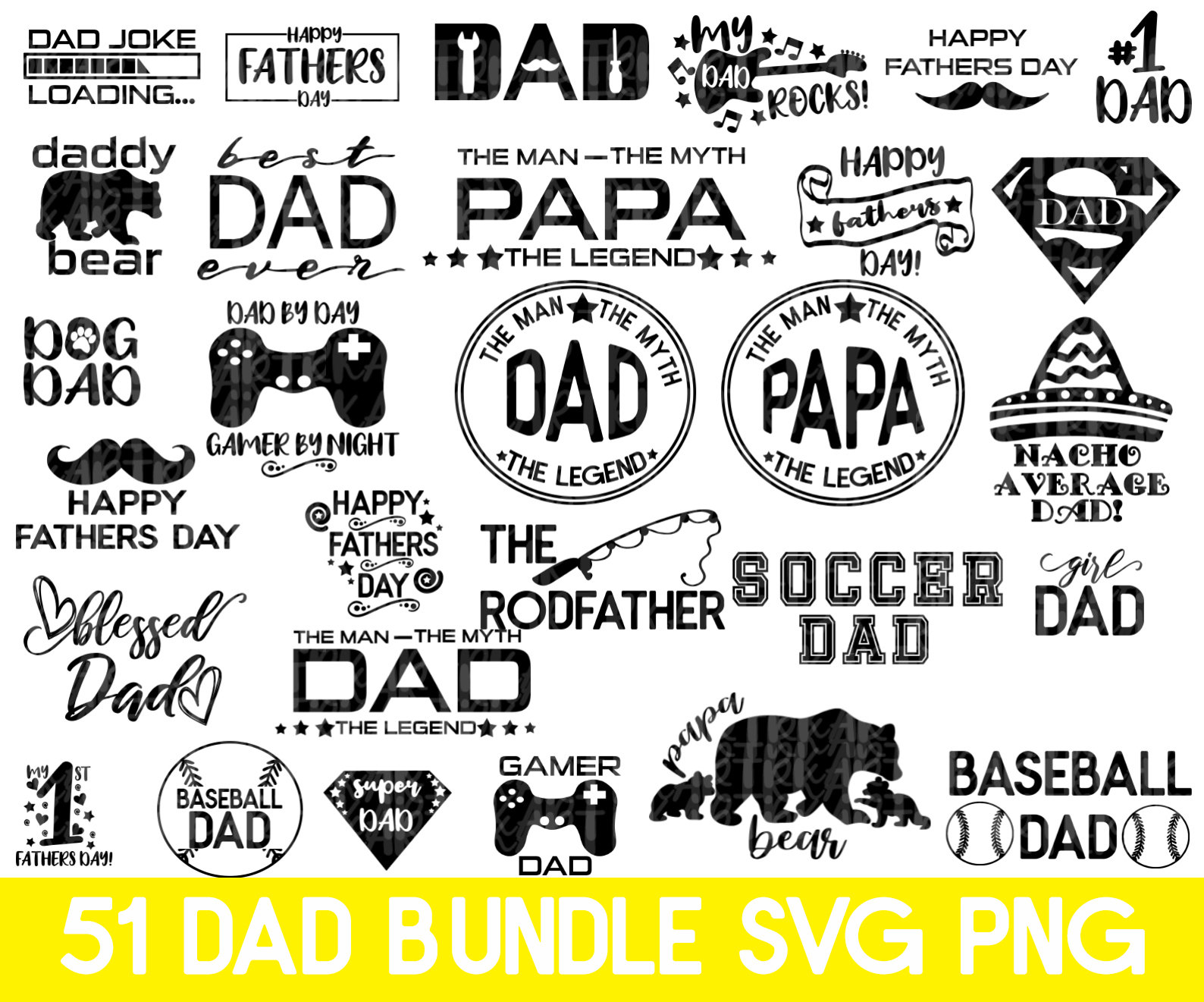 Fathers Day Bundle Svg Dad Svg Bundle Dad Shirt Svg Dad - Etsy