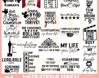 Motivational Svg Bundle, Inspirational Quotes Svg, Inspirational Svg Bundle, Self Love Svg, Positive SVG,  sublimation designs, Movie svg