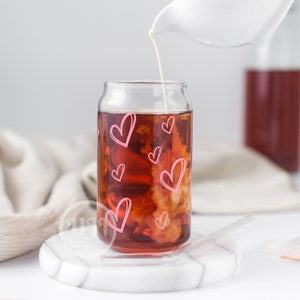 Heart Bundle svg, 16oz Glass Can svg, Libbey Glass Can Wrap, svg Files for Cricut, Valentines day svg, Glassware svg, Heart can glass wrap