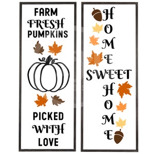 Fall Porch Sign Svg, Halloween Porch Sign, Autumn Porch Signs, Welcome ...