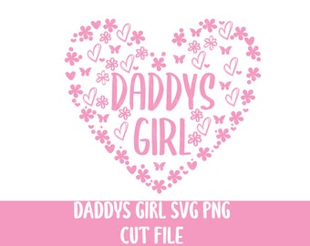 File di taglio SVG "La bambina di papà", SVG "La piccola di papà", SVG "Bambina", SVG "Citazione per bambina", SVG neonato, SVG bambino, File "La bambina di papà" per Cricut
