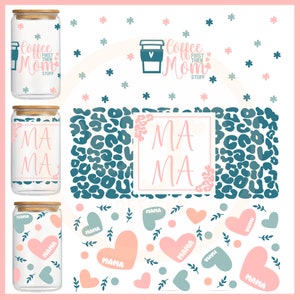 Mom Glass Can SVG Bundle, Mama Glass Can Wrap Svg, Libbey 16oz Can Svg ...