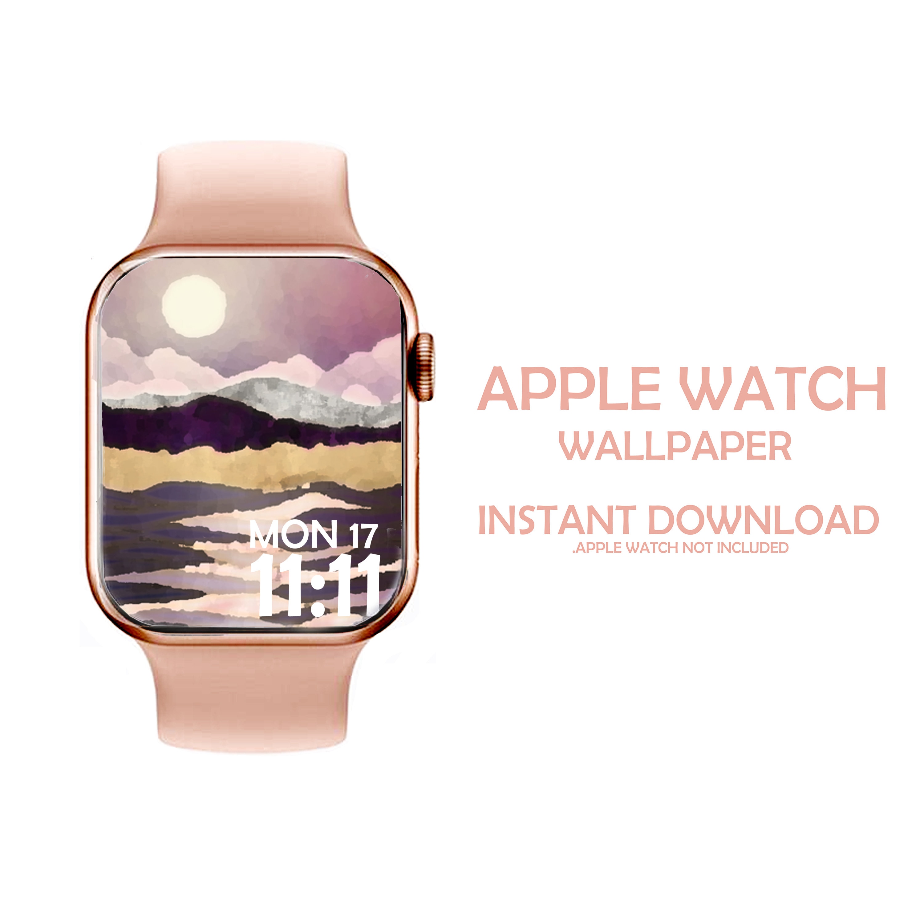 Moon Watch Wallpaper Apple Watch Wallpaper Watch Background | Etsy