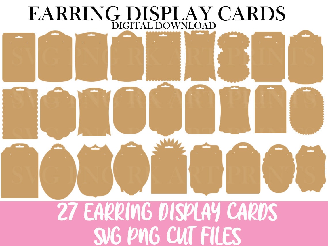 Earring display cards