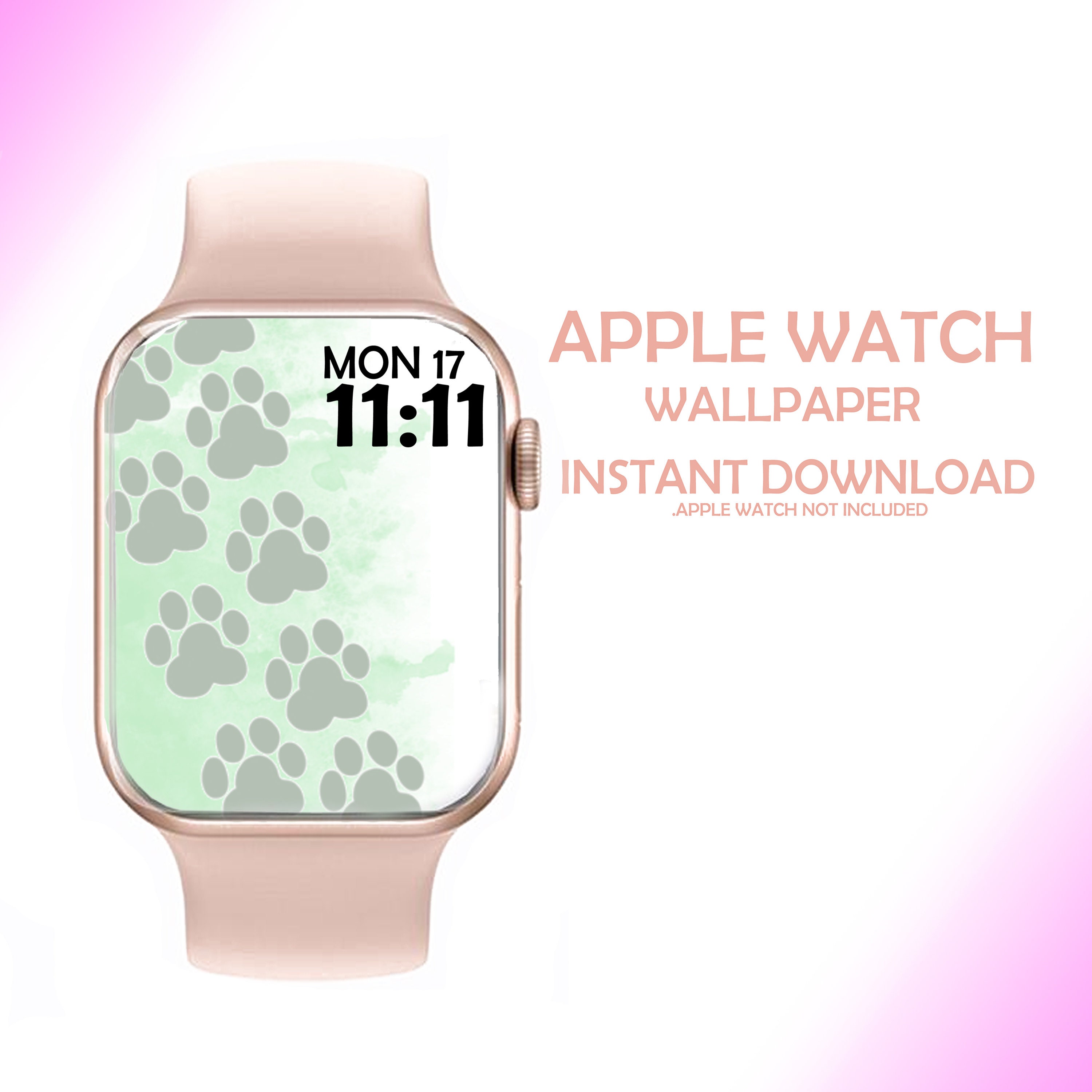 Dog paw Apple Watch Wallpaper Watch Background Watch Etsy