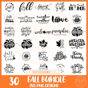 Fall SVG, Fall SVG Bundle, Hand Lettered Fall svg, Autumn svg, Thanksgiving svg, Hello Fall svg, Pumpkin svg, Fall Shirt svg, Fall Sign svg