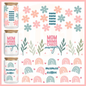 Mom Glass Can SVG Bundle, Mama Glass Can Wrap Svg, Libbey 16oz Can Svg ...