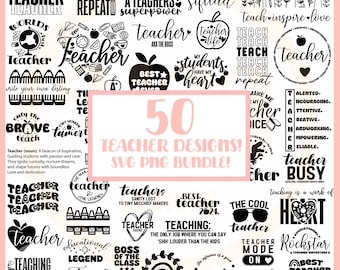 Teacher Svg, Teacher Svg Bundle, Teacher Quote Svg, Teacher Appreciation Svg, School Svg, Teacher Life Svg, Back to School Svg, Teacher gift