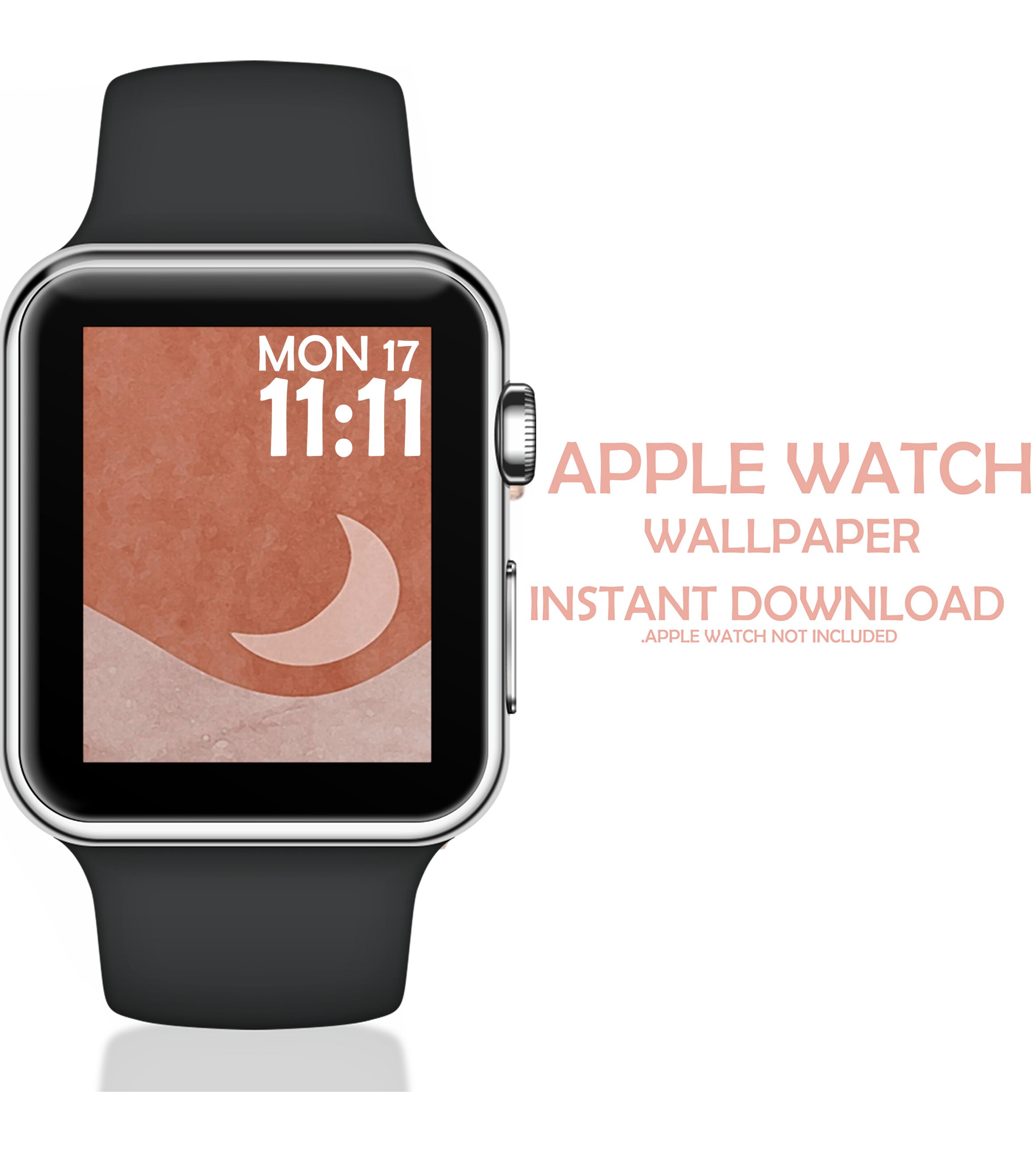 Apple Watch Wallpaper Watch Background Moon Watch Wallpaper | Etsy