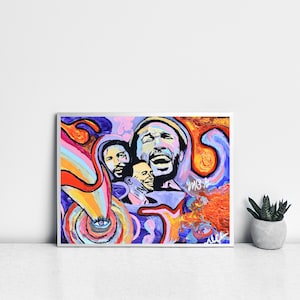 Psychedelic Soul of Marvin Gaye Print