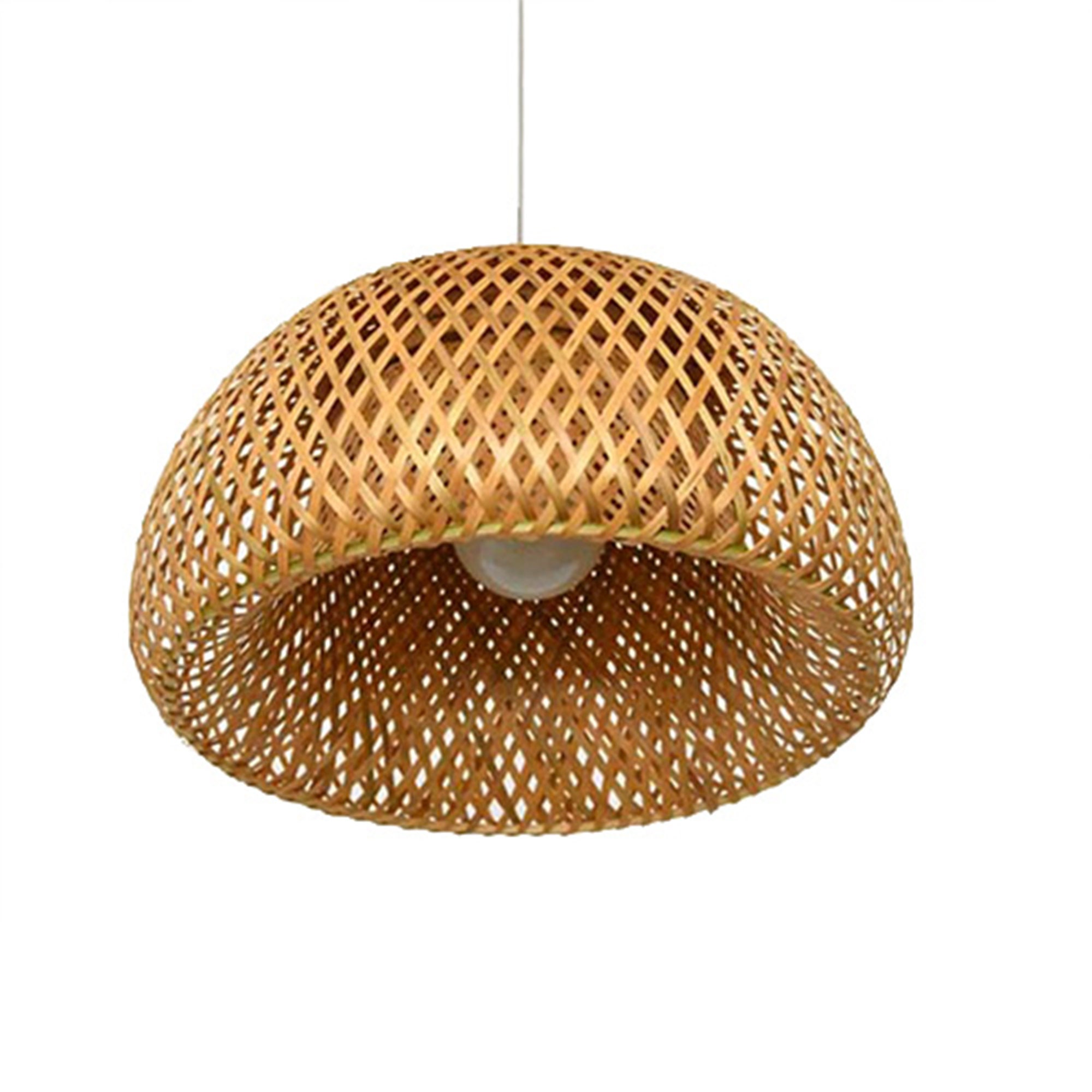 Bamboo Pendant Light Etsy