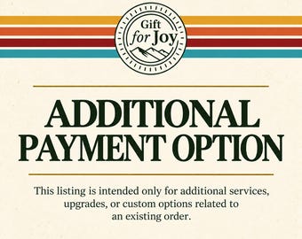 Personalization Upgrade, Additional Charges Listing, Custom Engraving Fee, Shipping Balance, Bulk Order Adjustment, Add On Payment