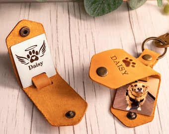 Memorial Keychain with Paw Print, Custom Memorial Keychain, Remembrance Dog Keychain Gift, Pet Memorial Keychain Customized