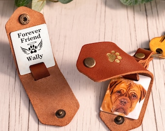 Personalized Dog Memorial Gift, Custom Dog Keychain, Handmade Dog Loss Gift, Pet Loss Gift, Custom Pet Portrait Keychain