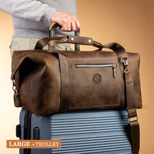 Cadeau de sac de week-end personnalisé pour garçons d'honneur, gravé du monogramme, sac de sport en cuir pour garçons d'honneur, cadeaux de voyage pour lui