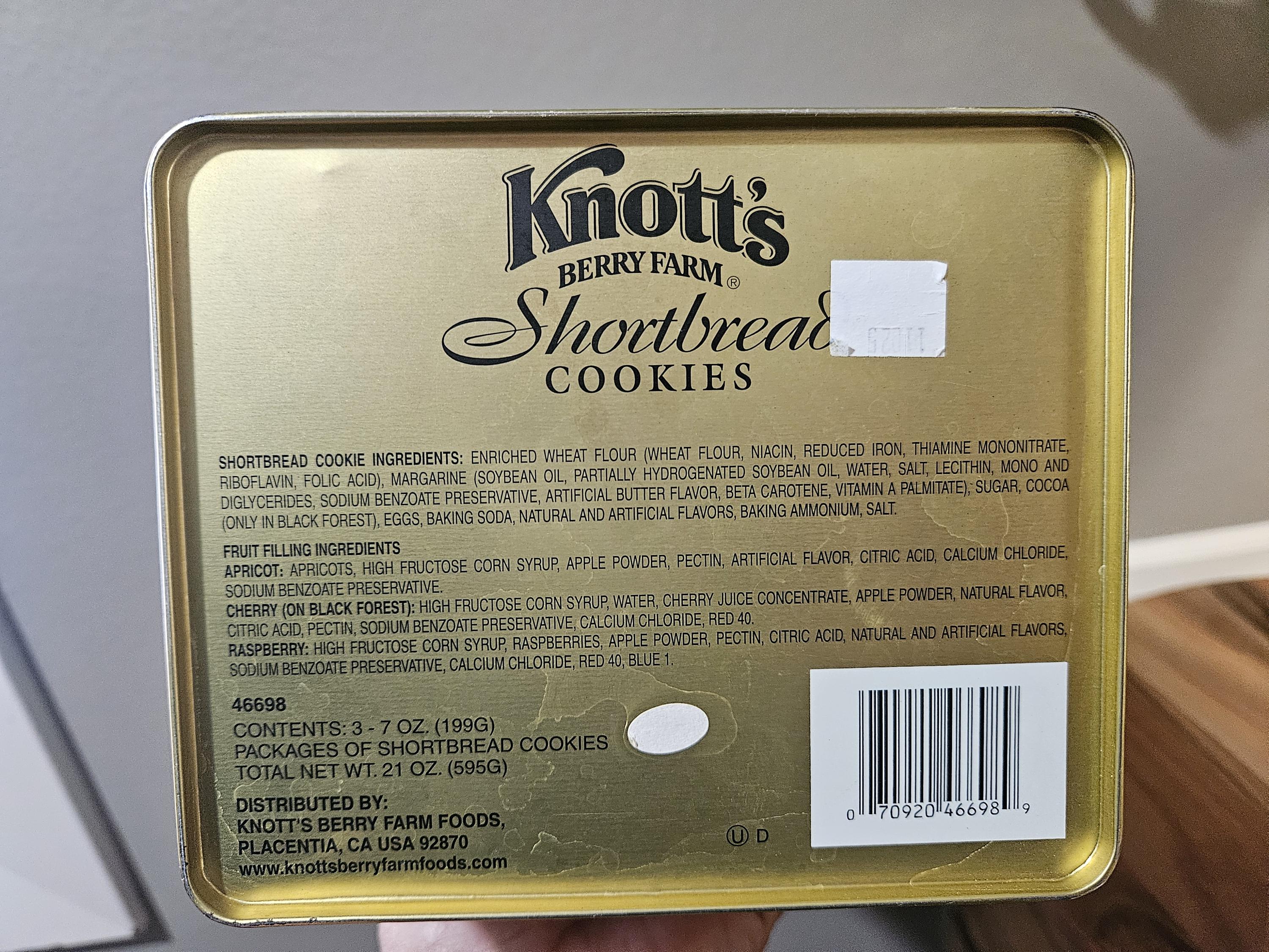 Vintage Knott's Shortbread Cookie Tin Box - Etsy